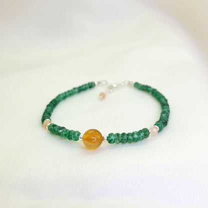 Pulsera Jade y Citrino