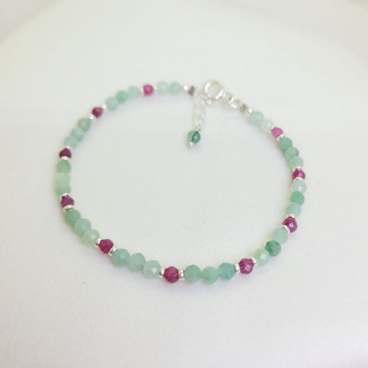Pulsera Jade y Rubí