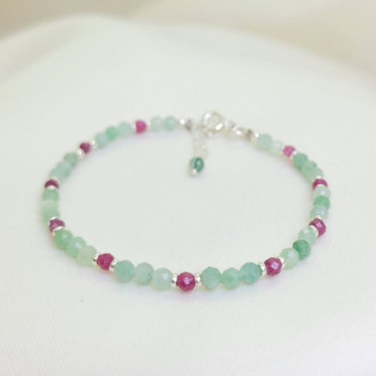 Pulsera Jade y Rubí