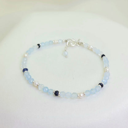 Pulsera Aguamarina