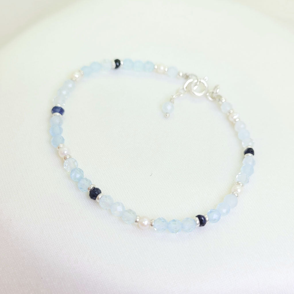 Pulsera Aguamarina