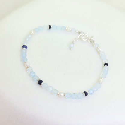 Pulsera Aguamarina