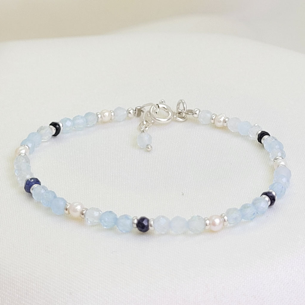 Pulsera Aguamarina