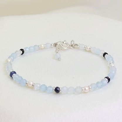 Pulsera Aguamarina