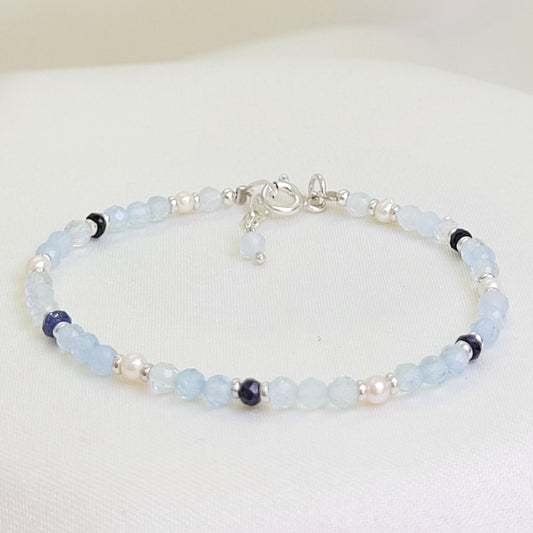 Pulsera Aguamarina