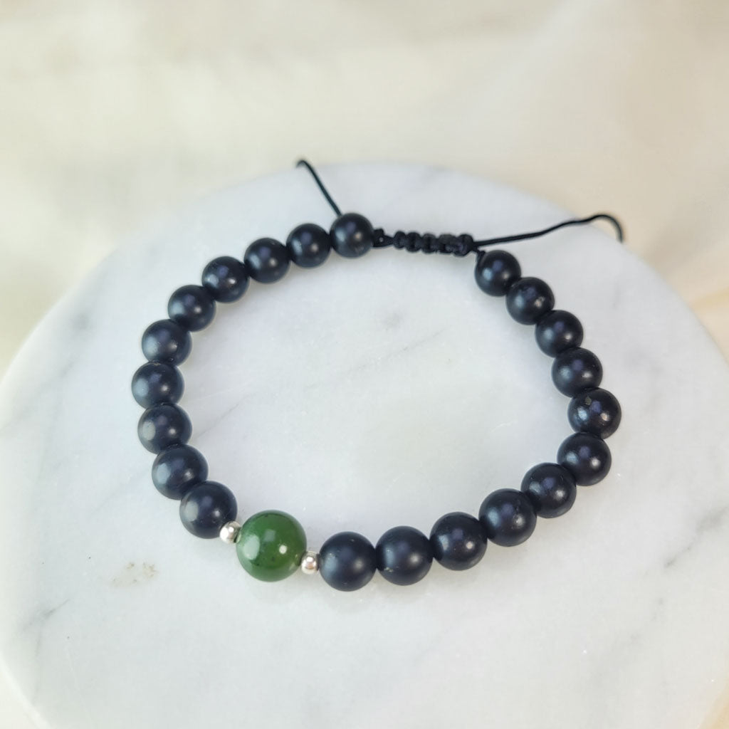 Pulsera Jade y shunguita