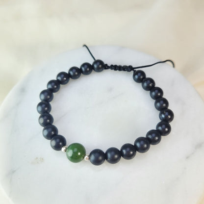 Pulsera Jade y shunguita