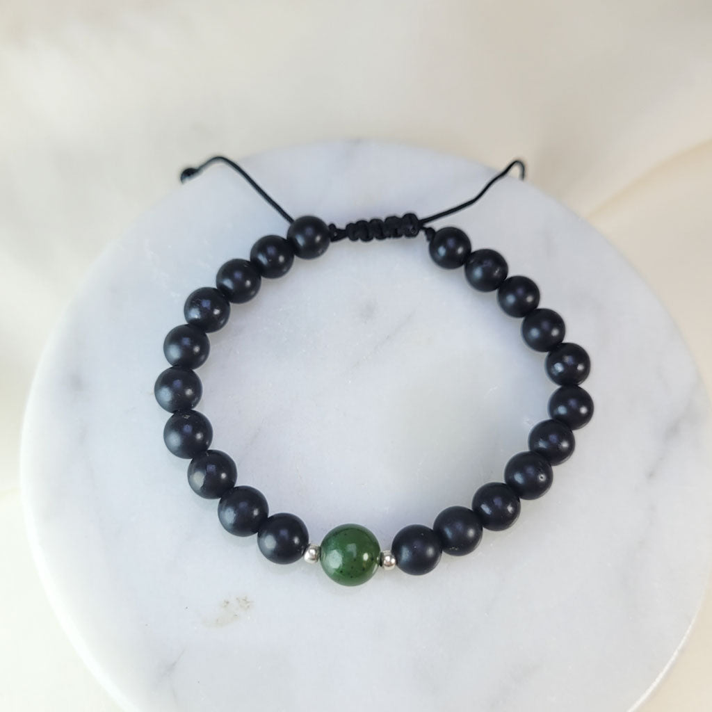 Pulsera Jade y shunguita