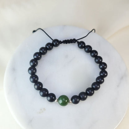 Pulsera Jade y shunguita