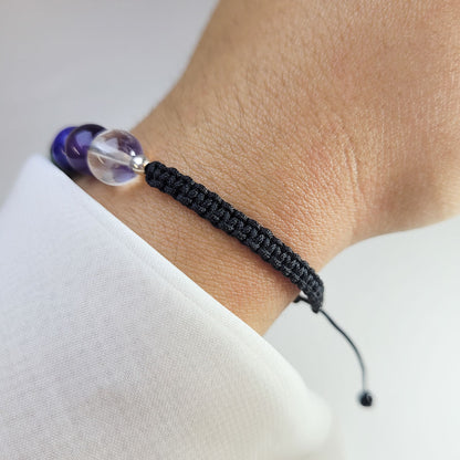 Pulsera siete chacra 8mm tejida