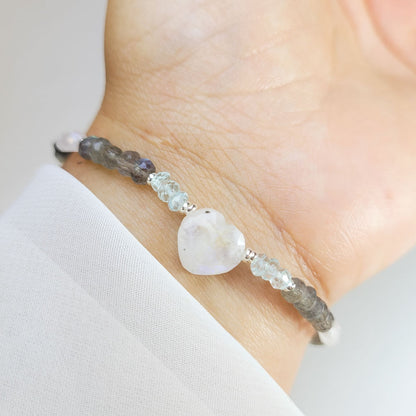Pulsera Marly Piedra Luna y Labradorita