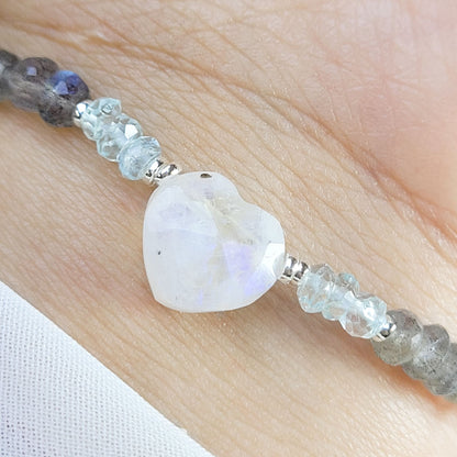 Pulsera Marly Piedra Luna y Labradorita