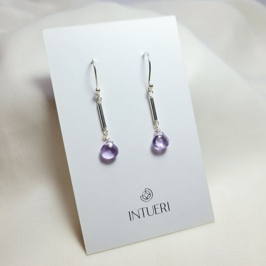 Pendientes Celi Amatista Lavanda
