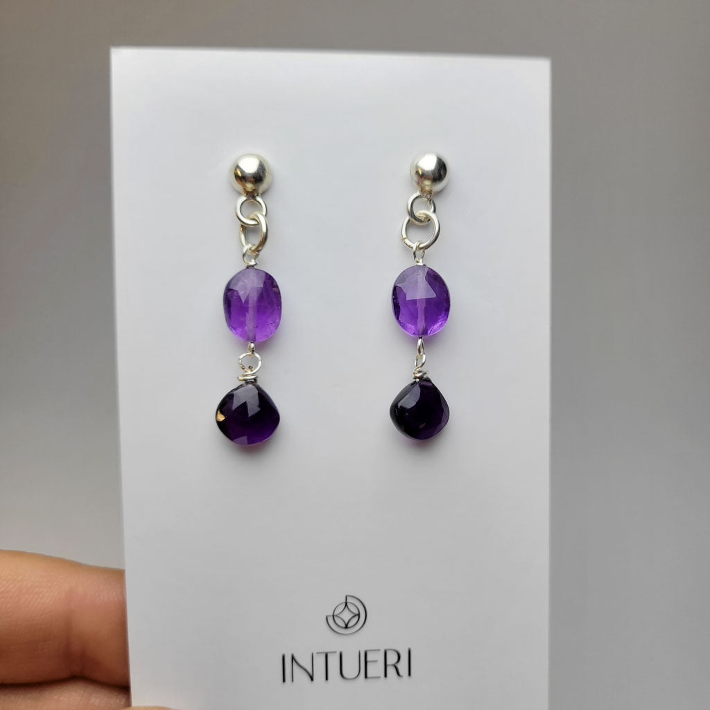 Pendientes Doble Amatista