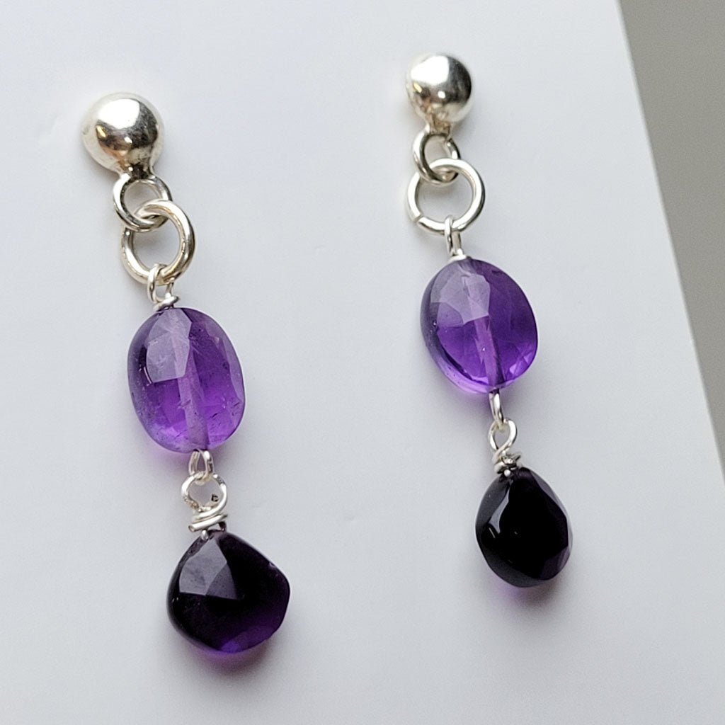 Pendientes Doble Amatista