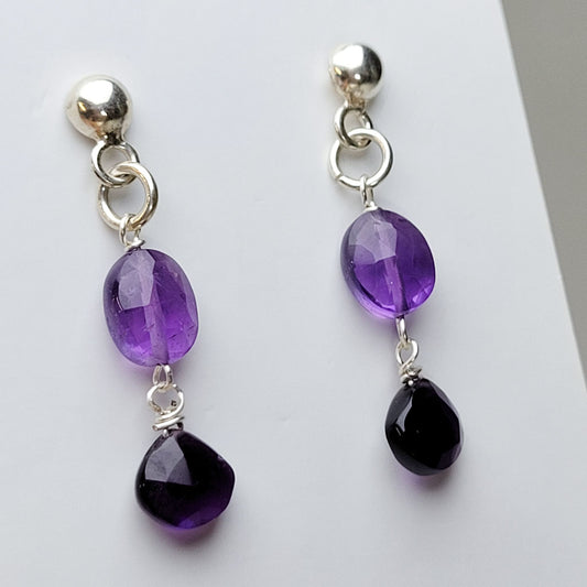 Pendientes Doble Amatista