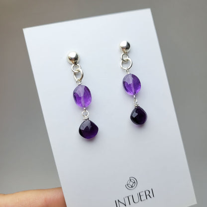 Pendientes Doble Amatista