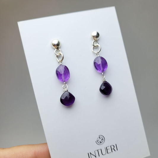 Pendientes Doble Amatista