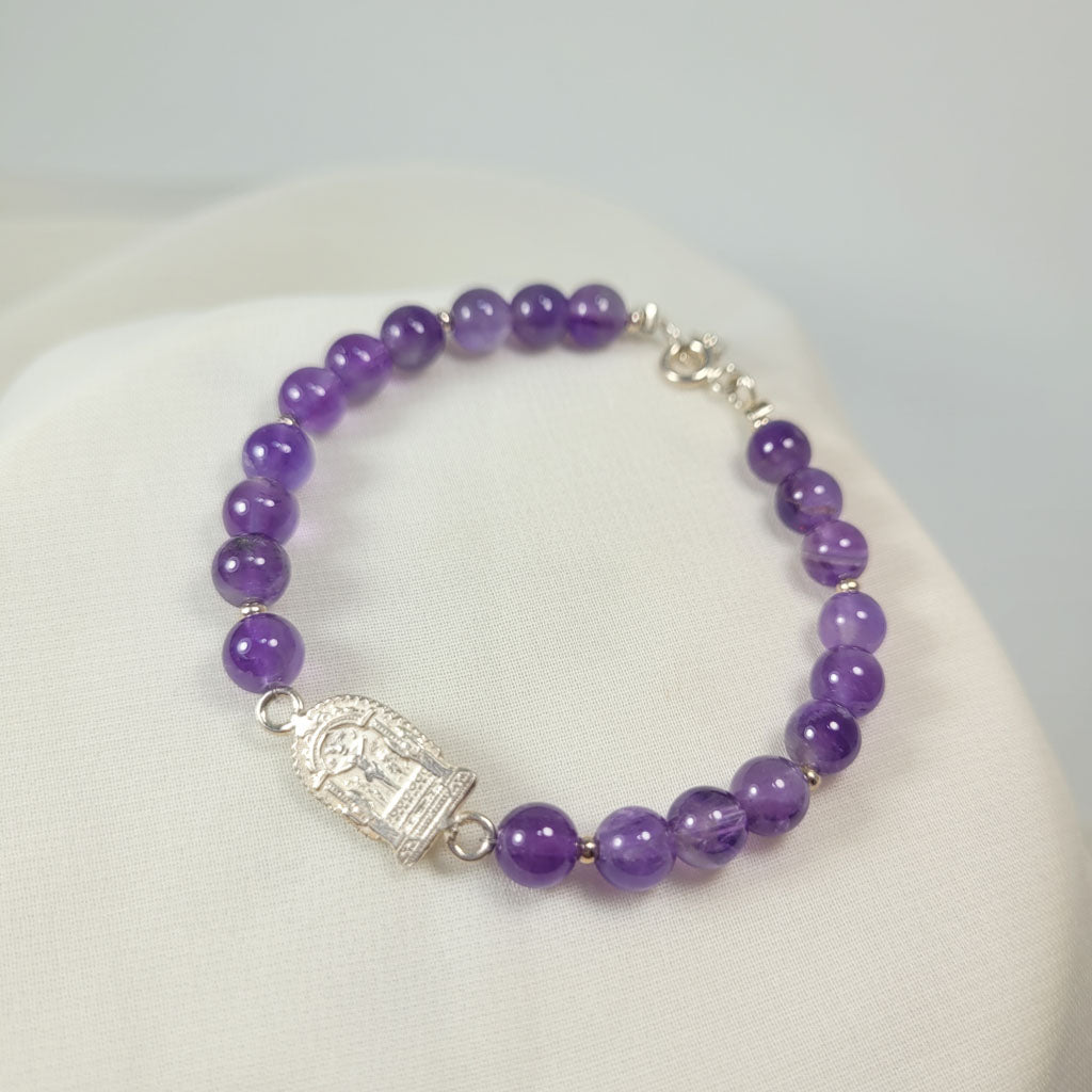 Pulsera Amatista Señor de loa Milagros