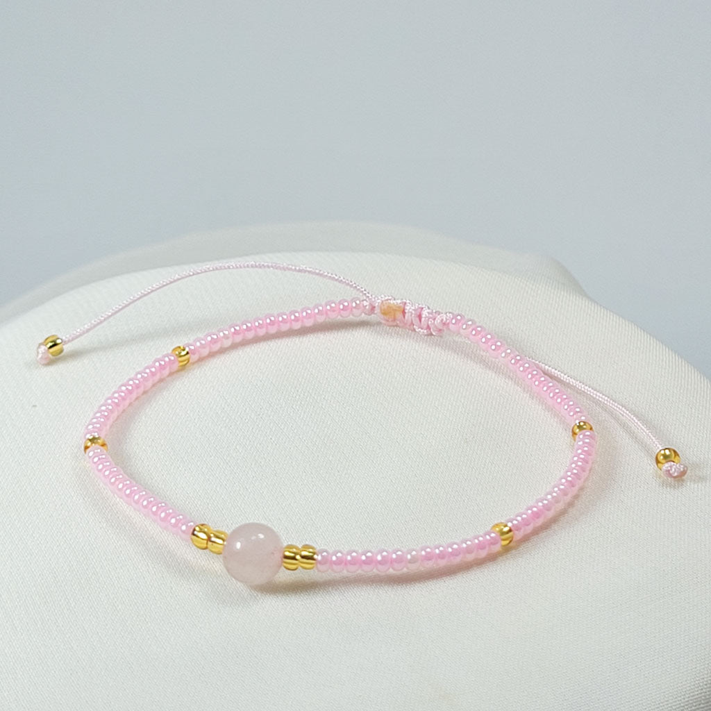 Pulsera Bella Cuarzo Rosa