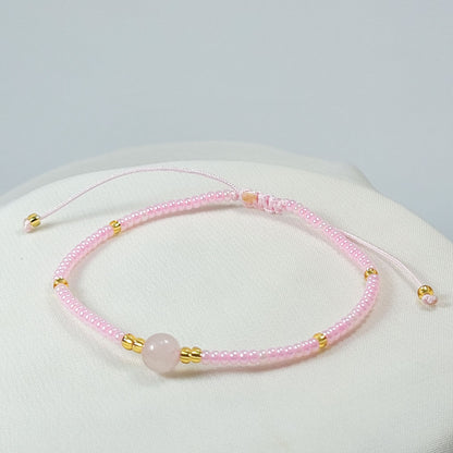 Pulsera Bella Cuarzo Rosa