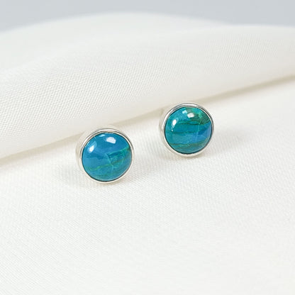 Aretes básico Crisocola