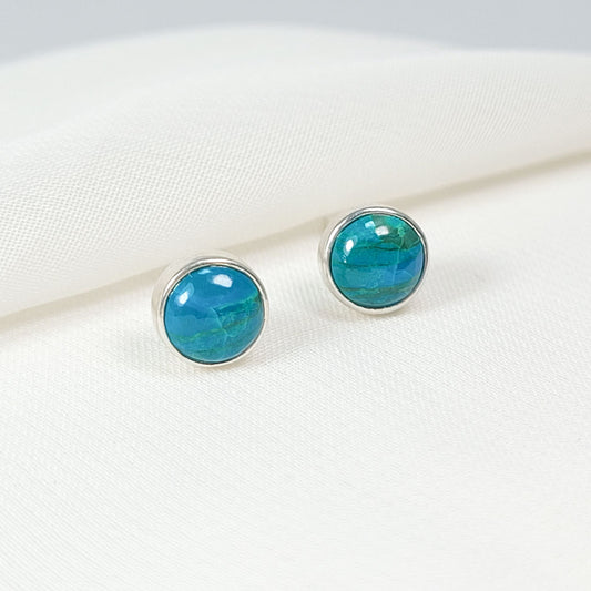 Aretes básico Crisocola