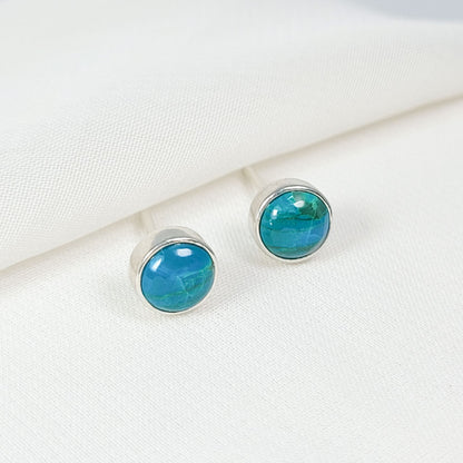 Aretes básico Crisocola