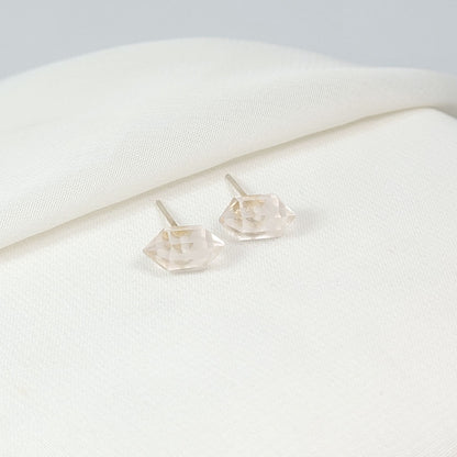 Aretes Cuarzo Rosa Diamante