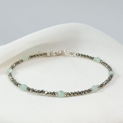 Pulsera Pirita y Jade