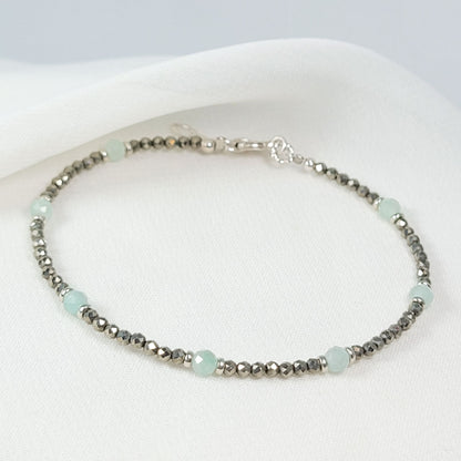 Pulsera Pirita y Jade