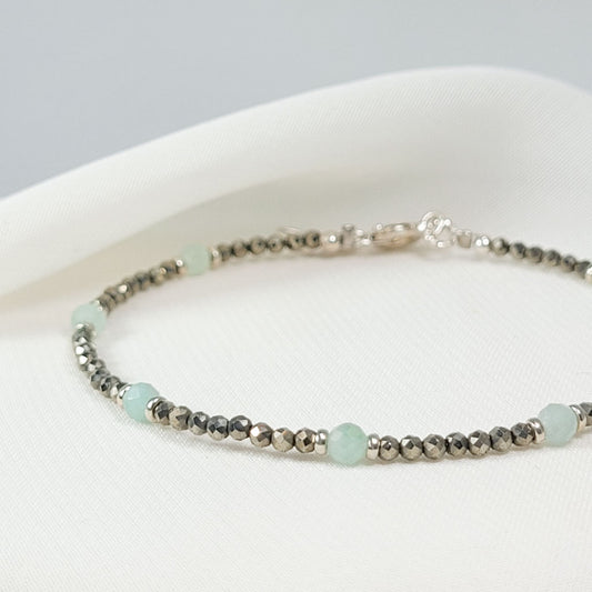 Pulsera Pirita y Jade