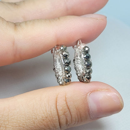 Aretes Argolla Pirita