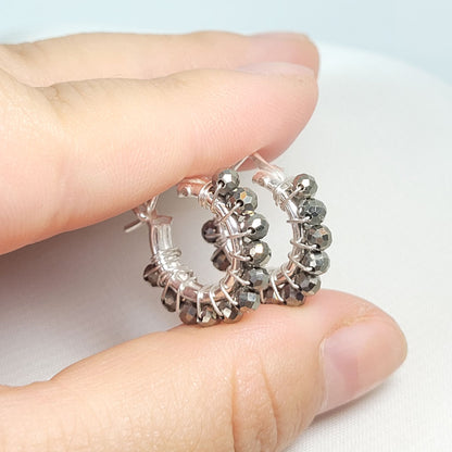 Aretes Argolla Pirita