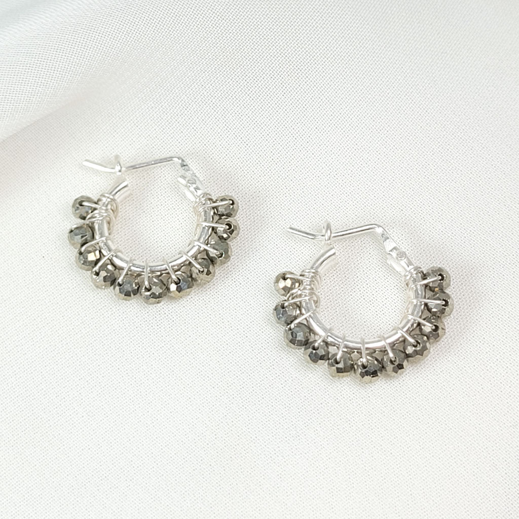 Aretes Argolla Pirita