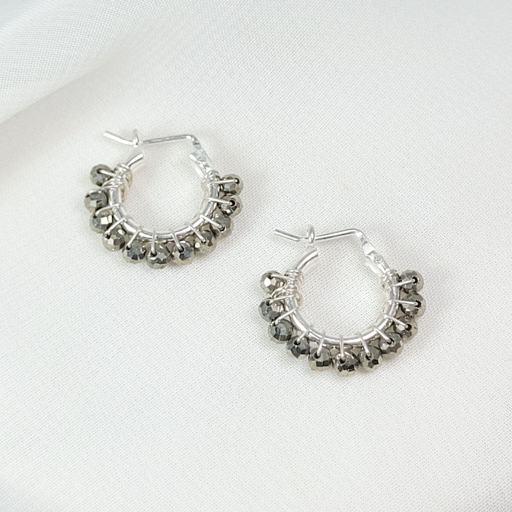 Aretes Argolla Pirita
