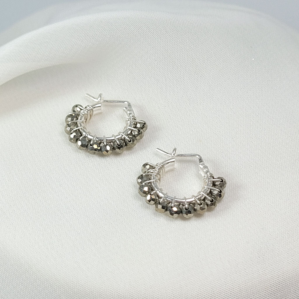 Aretes Argolla Pirita