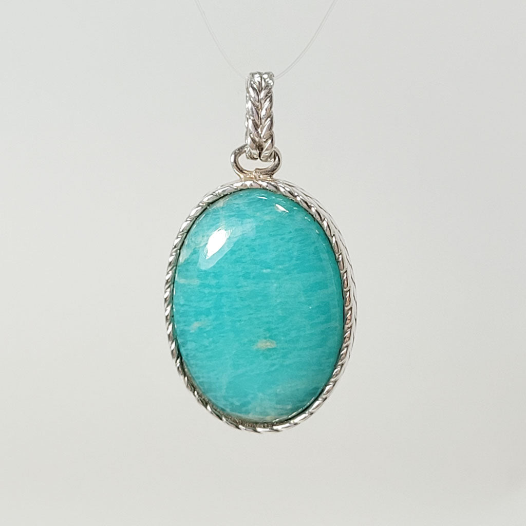 Dije Amazonita Oval grande