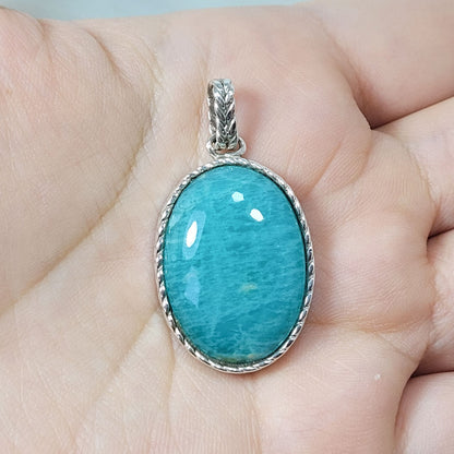 Dije Amazonita Oval grande