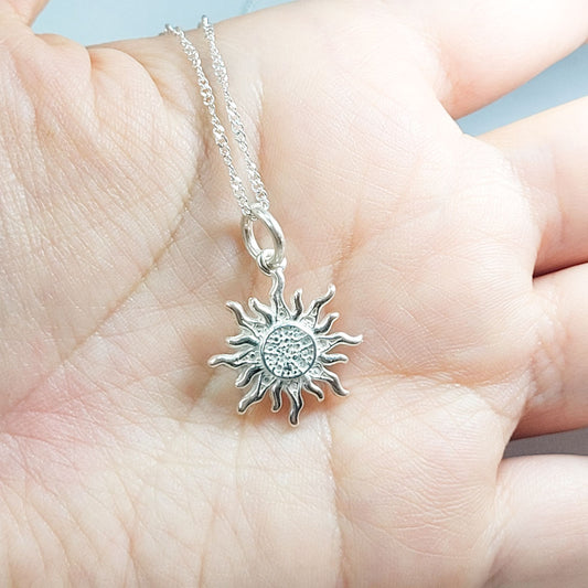 Collar Plata Sol 1
