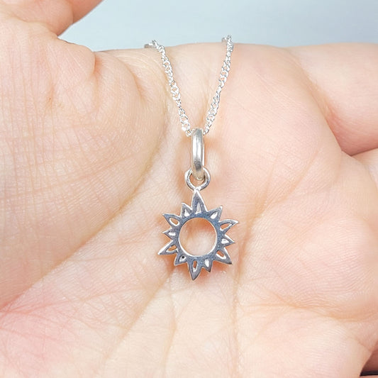 Collar Plata Sol