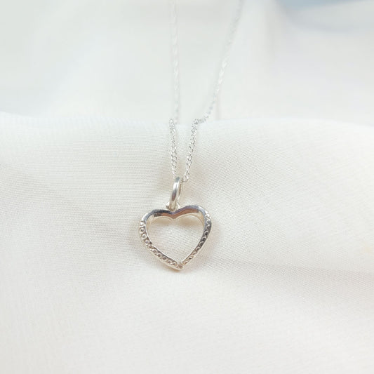 Collar Plata Corazón 3