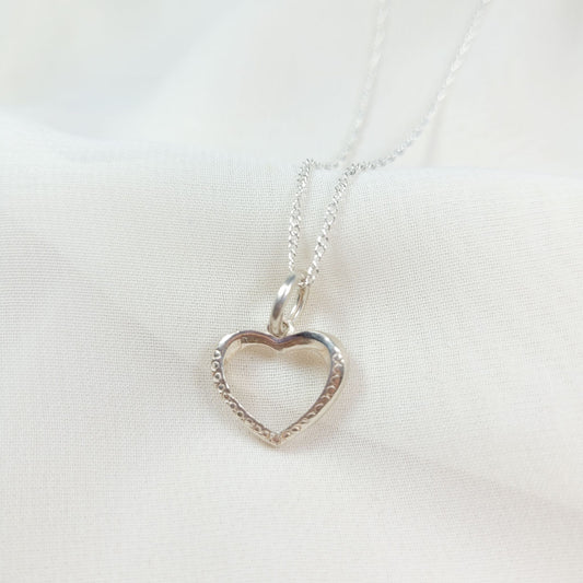 Collar Plata Corazón 3