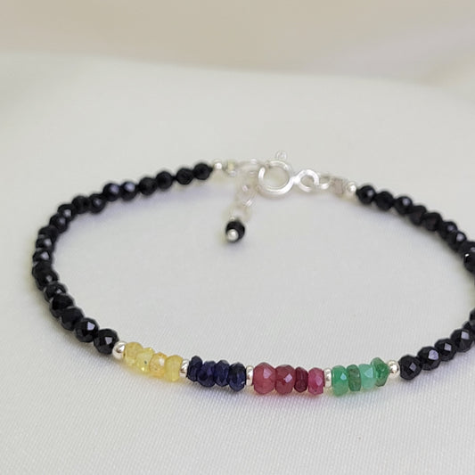 Pulsera Multi Zafiros con espinela