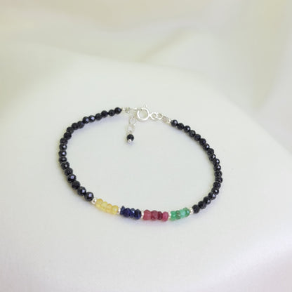 Pulsera Multi Zafiros con espinela