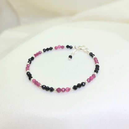Pulsera Rubí y Espinela
