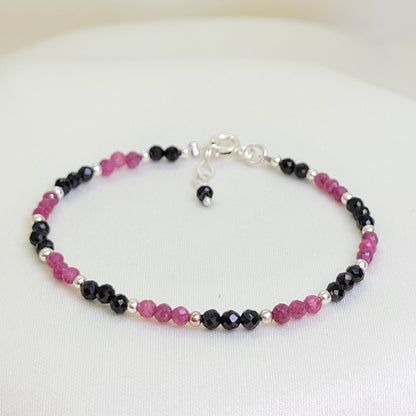 Pulsera Rubí y Espinela