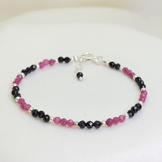 Pulsera Rubí y Espinela