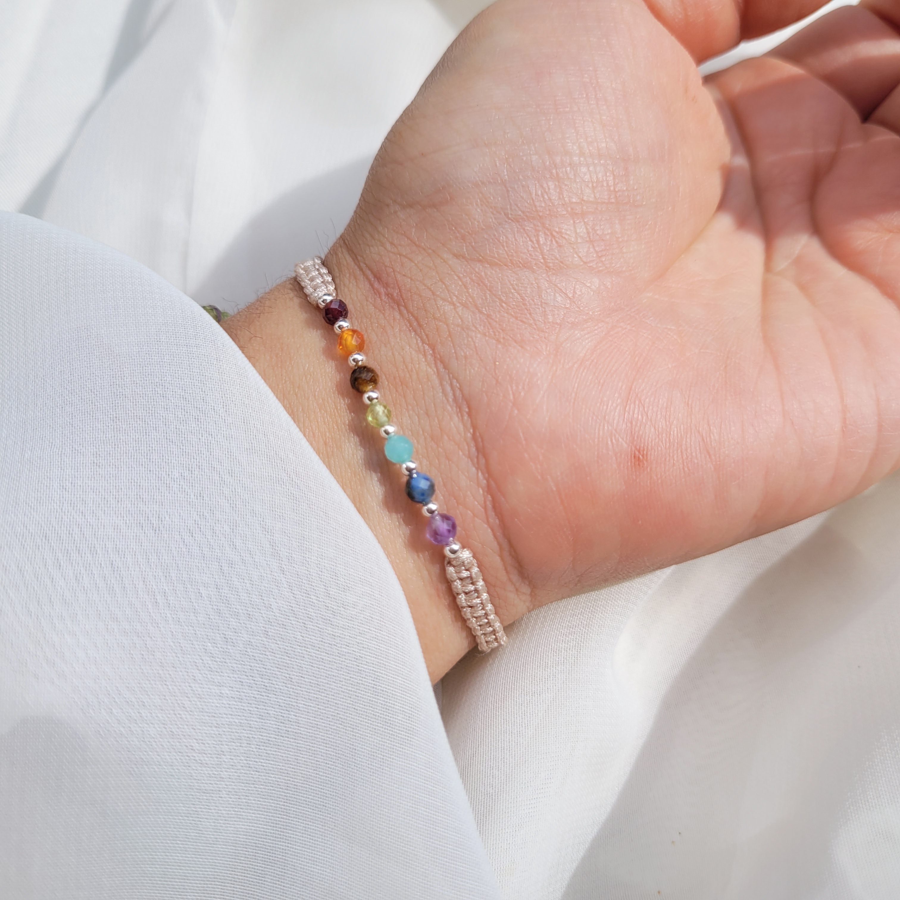 Pulsera 7 Chacras Tejida