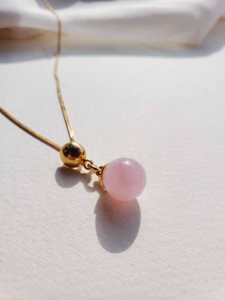 Conjunto Esfera Cuarzo Rosa